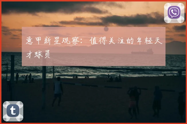 意甲新星观察:值得关注的年轻天才球员